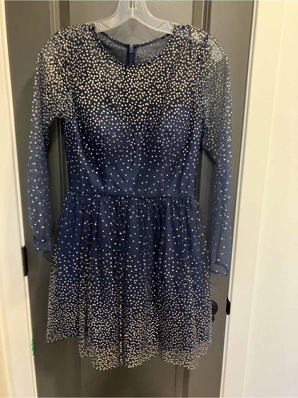 GB girls Navy Blue Polka Dot Mini Dress